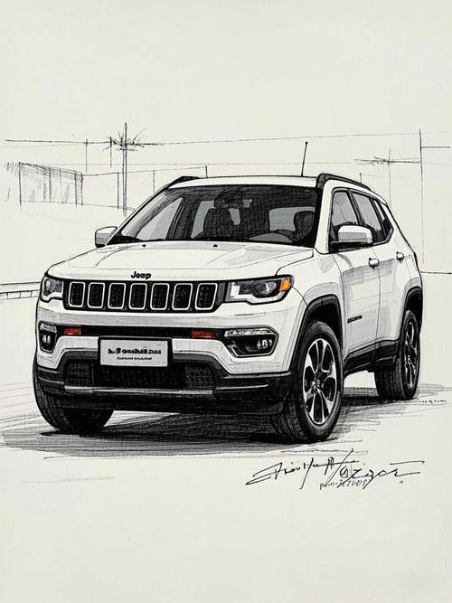 越野吉普车 越野吉普车简笔画