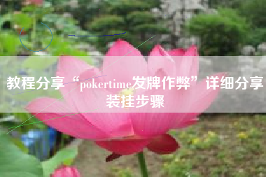 教程分享“pokertime发牌作弊”详细分享装挂步骤