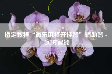 指定教程“微乐麻将开挂器	”辅助器 - 实时智能